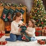 Mom and Daughter Stuffing Stocking
